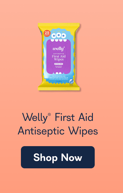 Welly® First Aid Antiseptic Wipes