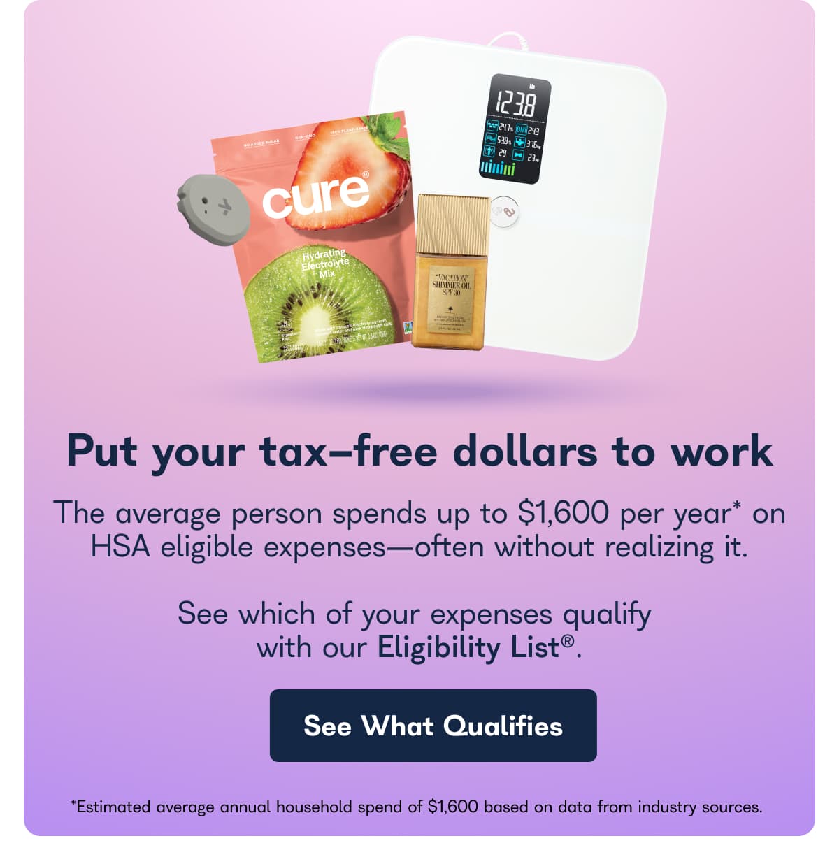 Put your tax-free dollars to work with the HSA Eligibility List.