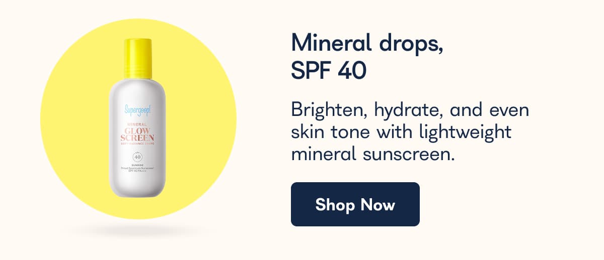 Mineral drops, SPF 40
