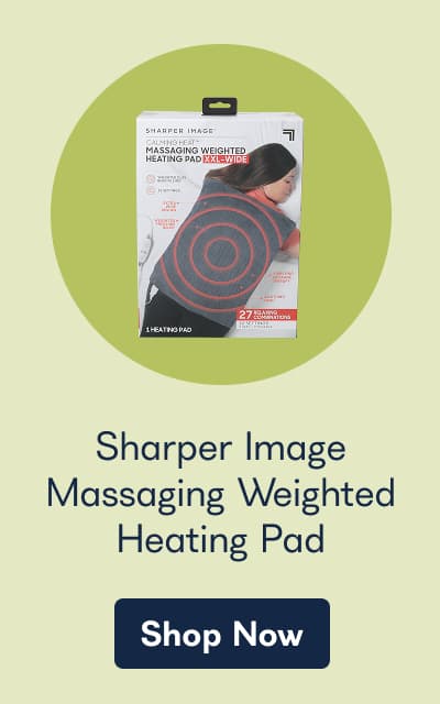 Sharper Image Massaging Weighted Heating Pad