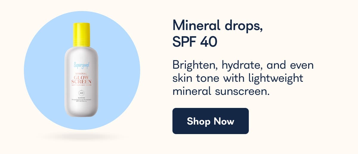 Mineral drops, SPF 40