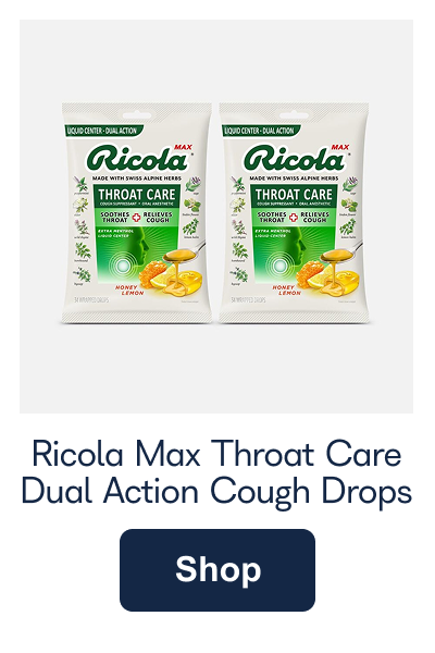 Ricola Max Throat Care Dual Action Cough Drops