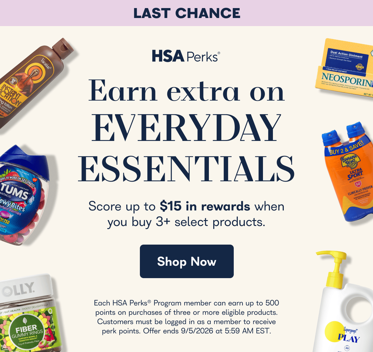 Everyday Essentials: Earn up to $15 in rewards