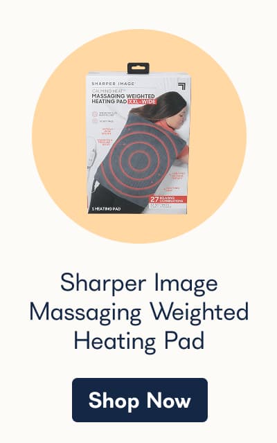 Sharper Image Massaging Weighted Heating Pad