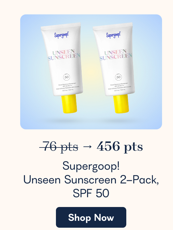 Supergoop! Unseen Sunscreen 2-Pack, SPF 50