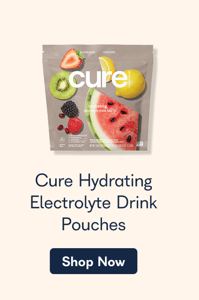 Cure Hydrating Electrolyte Drink Pouches. - Shop Now