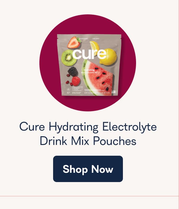 Cure Hydrating Electrolyte Drink Mix Pouches
