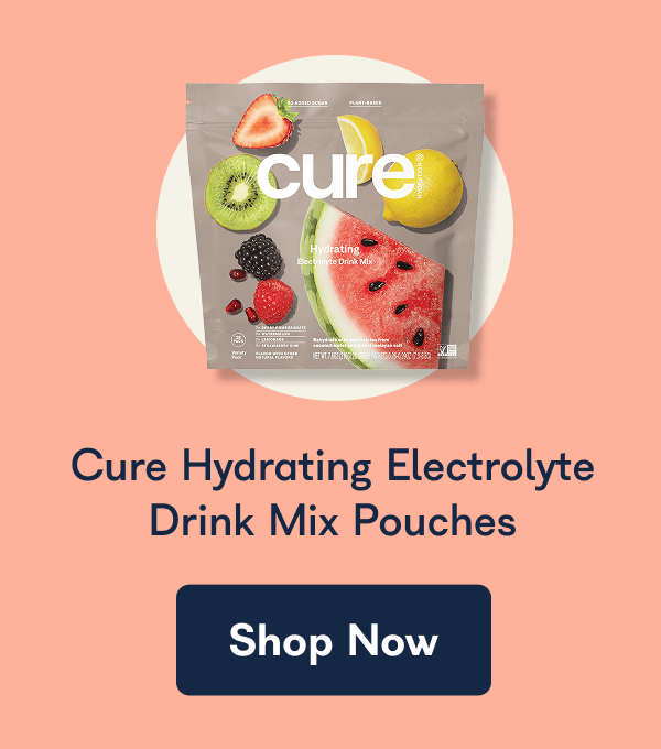 Cure Hydrating Electrolyte Drink Mix Pouches