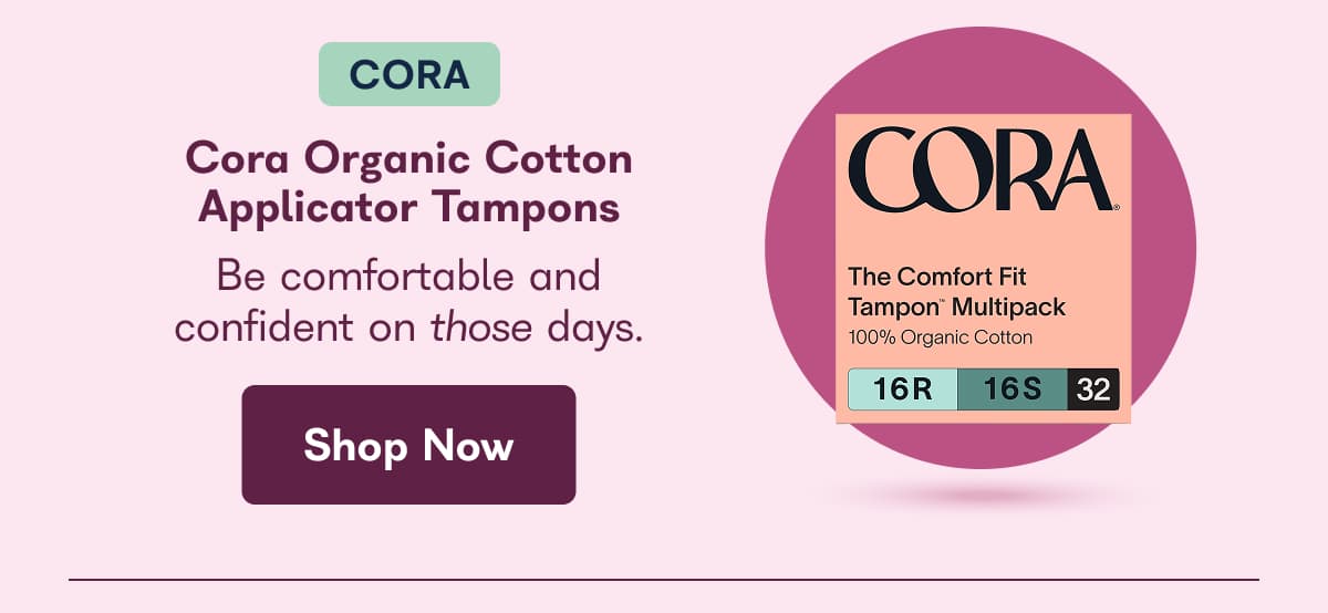 Cora Organic Cotton Applicator Tampons
