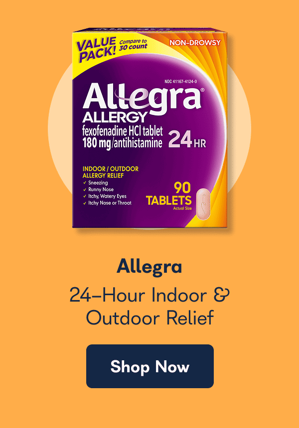 Allegra 24-Hour Indoor & Outdoor Relief