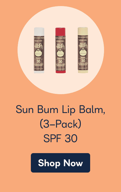 Sun Bum Lip Balm, (3-Pack) SPF 30