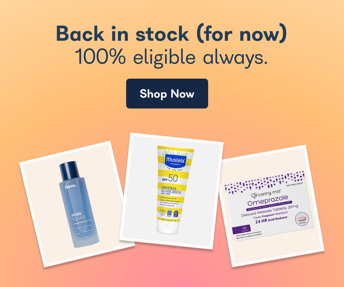 Back in stock (for now) 100% eligible always. Shop Now