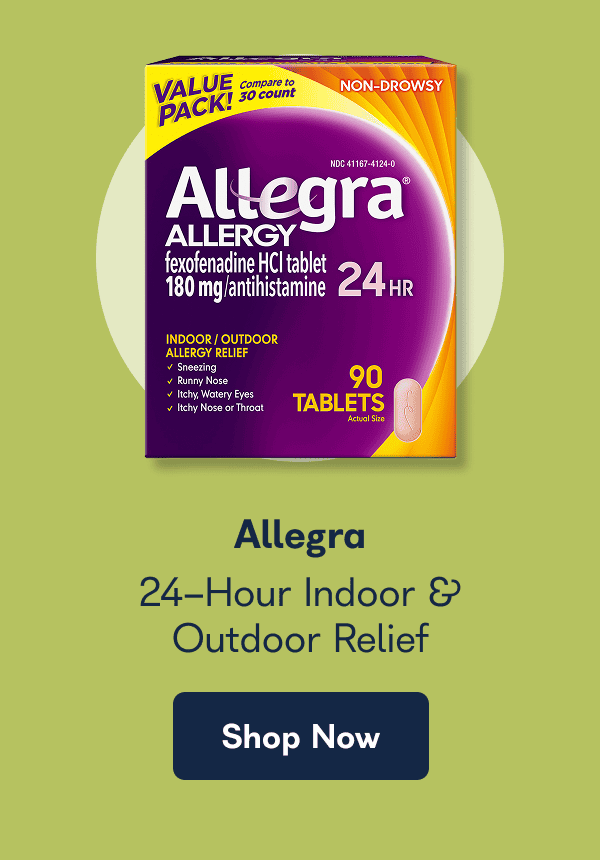 Allegra 24-Hour Indoor & Outdoor Relief