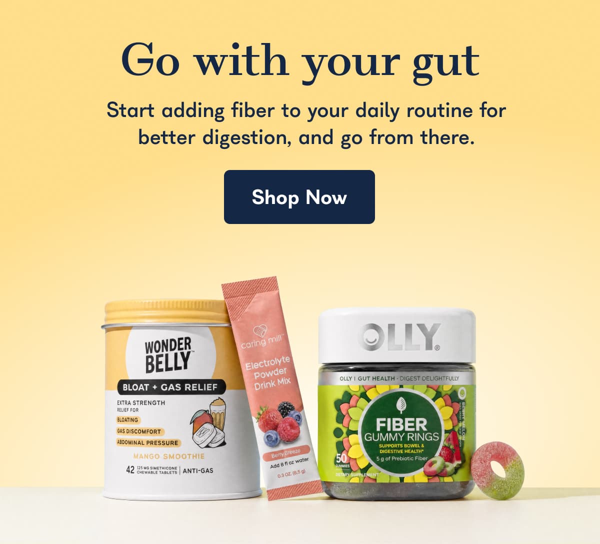 Go with your gut Start adding fiber to your daily routine for better digestion, and go from there. Shop Now