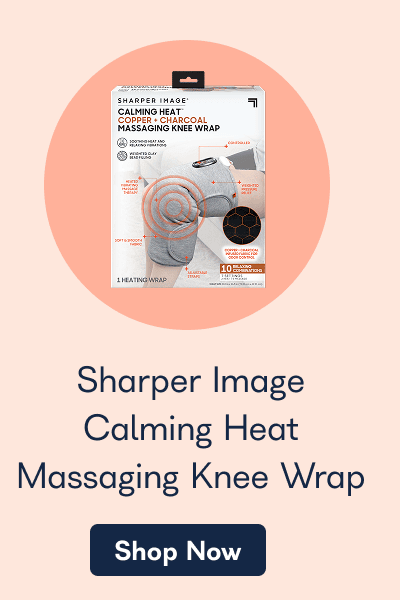Sharper Image Calming Heat Massaging Knee Wrap