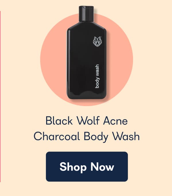 Black Wolf Acne Charcoal Body Wash