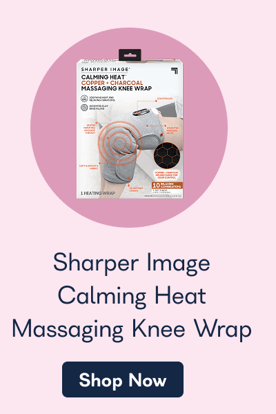 Sharper Image Calming Heat Massaging Knee Wrap
