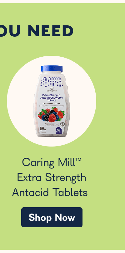 Caring Mili™ Extra Strength Antacid Tablets