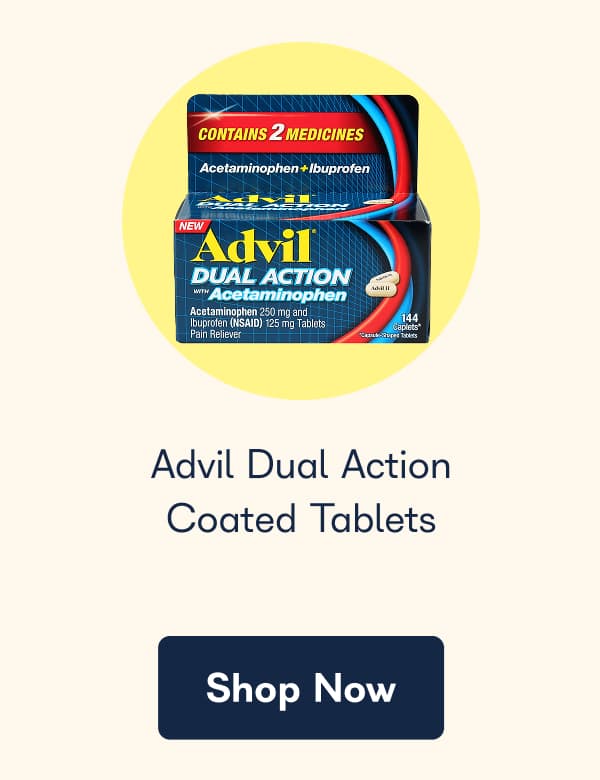Advil Dual Action Coated Tablets