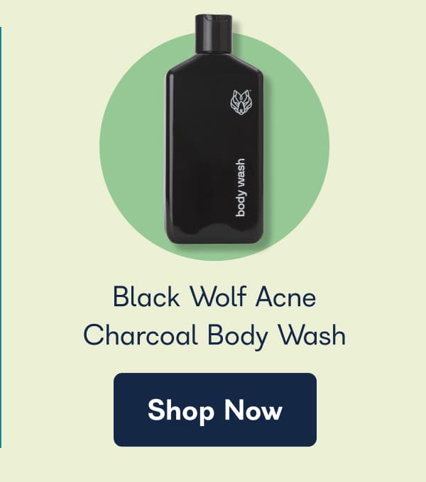 Black Wolf Acne Charcoal Body Wash