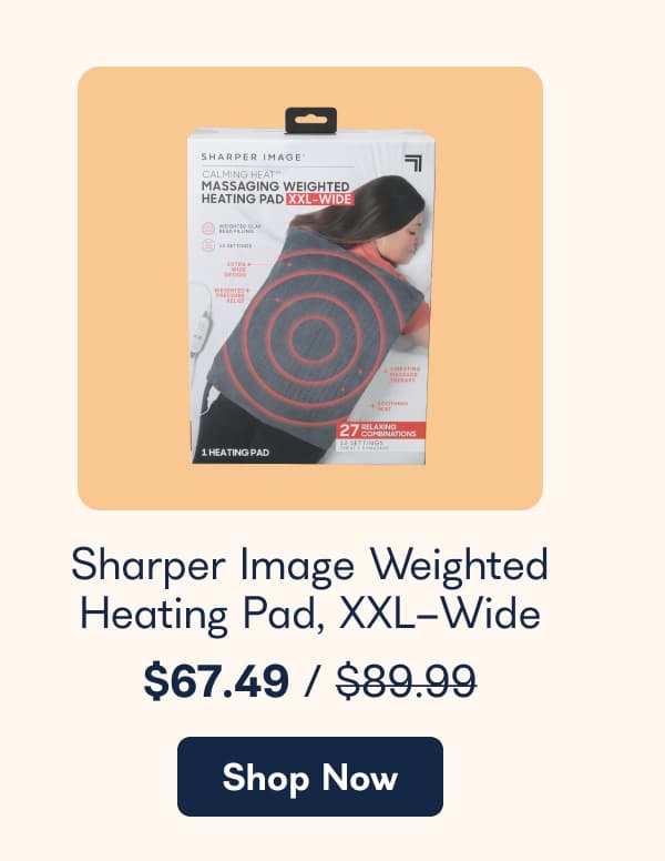 Sharper Image Weighted Heating Pad. - Shop Now