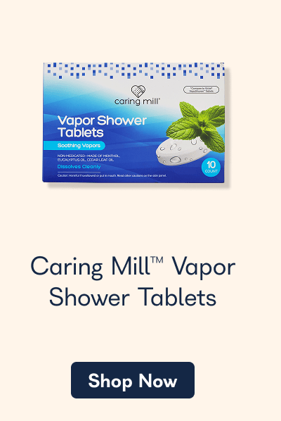 Caring Mill Vapor Shower Tablets. - Shop Now
