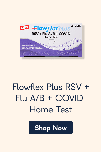 Flowflex Plus RSV + Flu A/B + COVID Home Test. - Shop Now