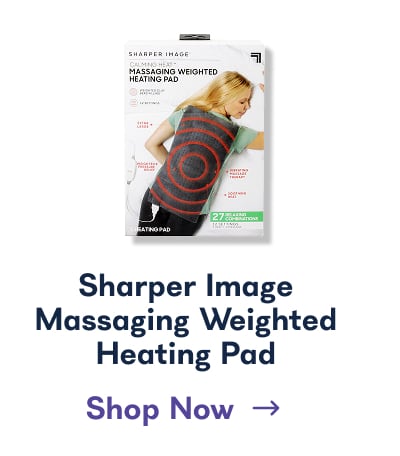 Sharper Image Massaging Weighted Heating Pad