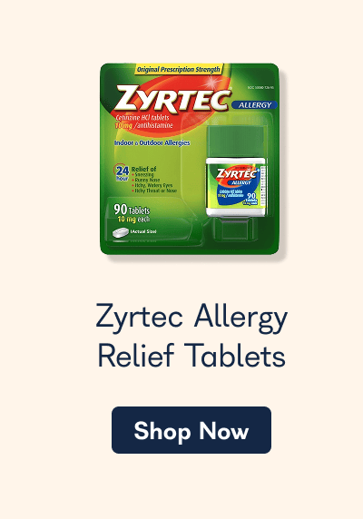 Zyrtec Allergy Relief Tablets. - Shop Now
