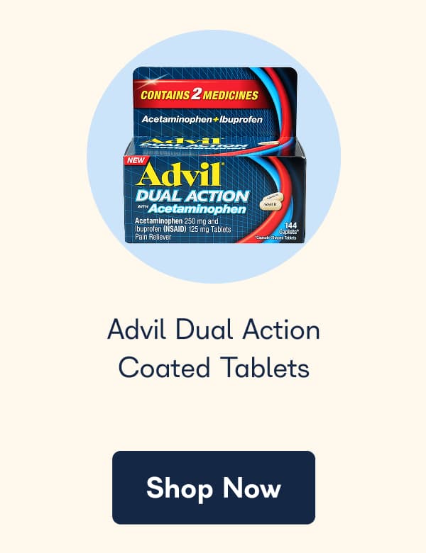 Advil Dual Action Coated Tablets