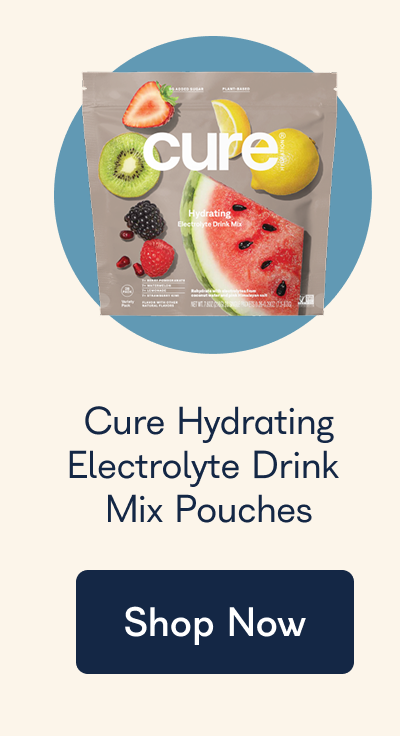 Cure Hydrating Electrolyte Drink Mix Pouches