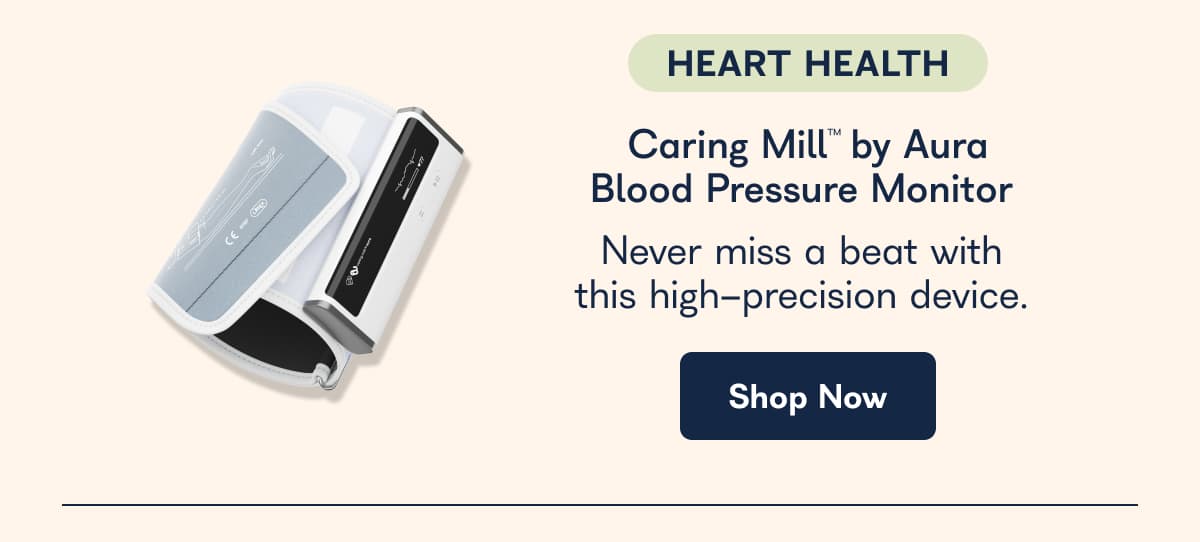 Heart Health Caring Mill by Aura Blood Pressure Monitor, never miss a beat with this high precision device. - Shop Now