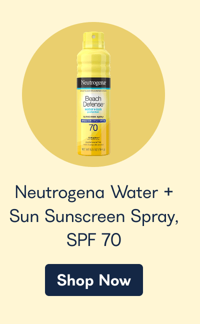 Neutrogena Water + Sun Sunscreen Spray, SPF 70