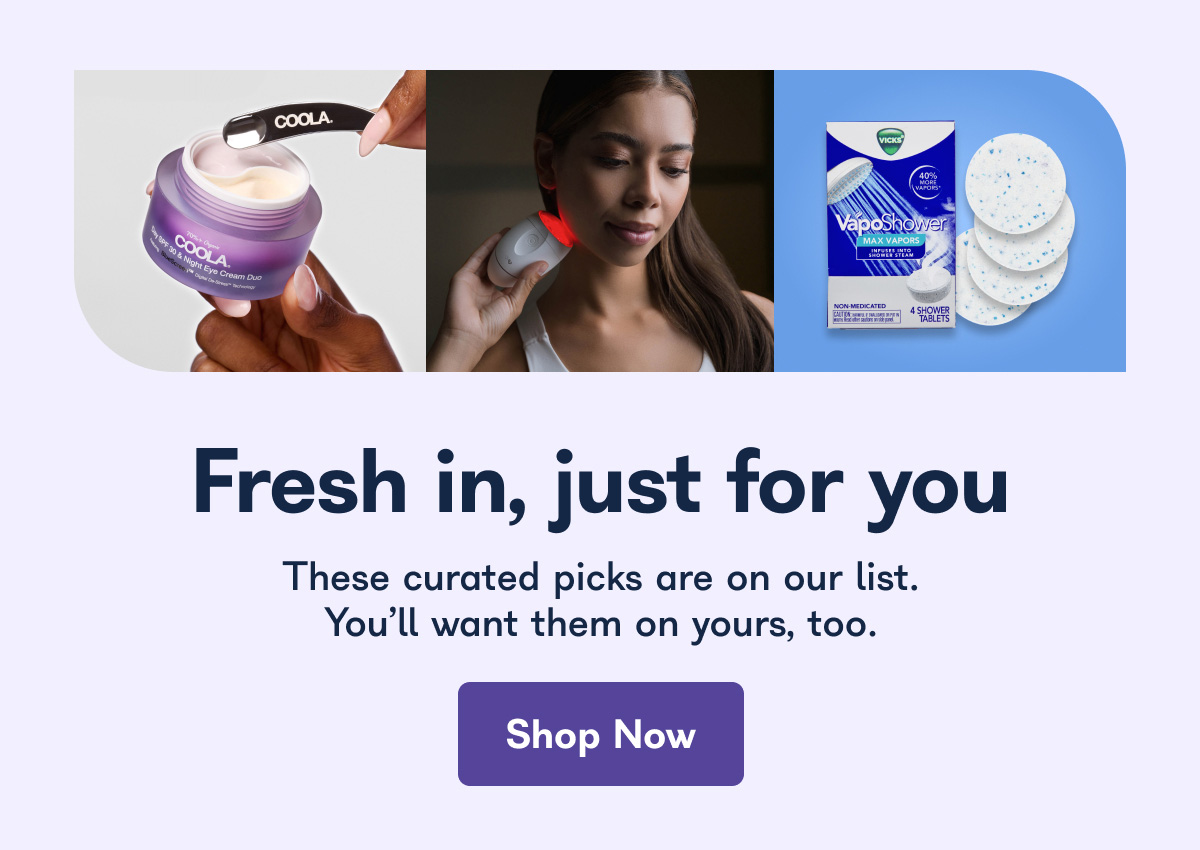 Fresh in, just for you