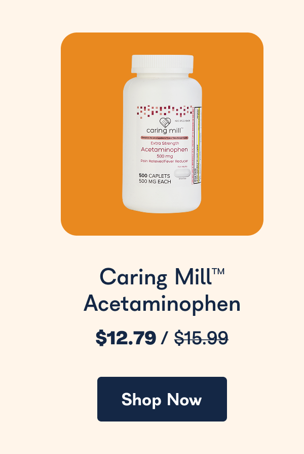 Caring Mill Acetaminophen . - Shop Now