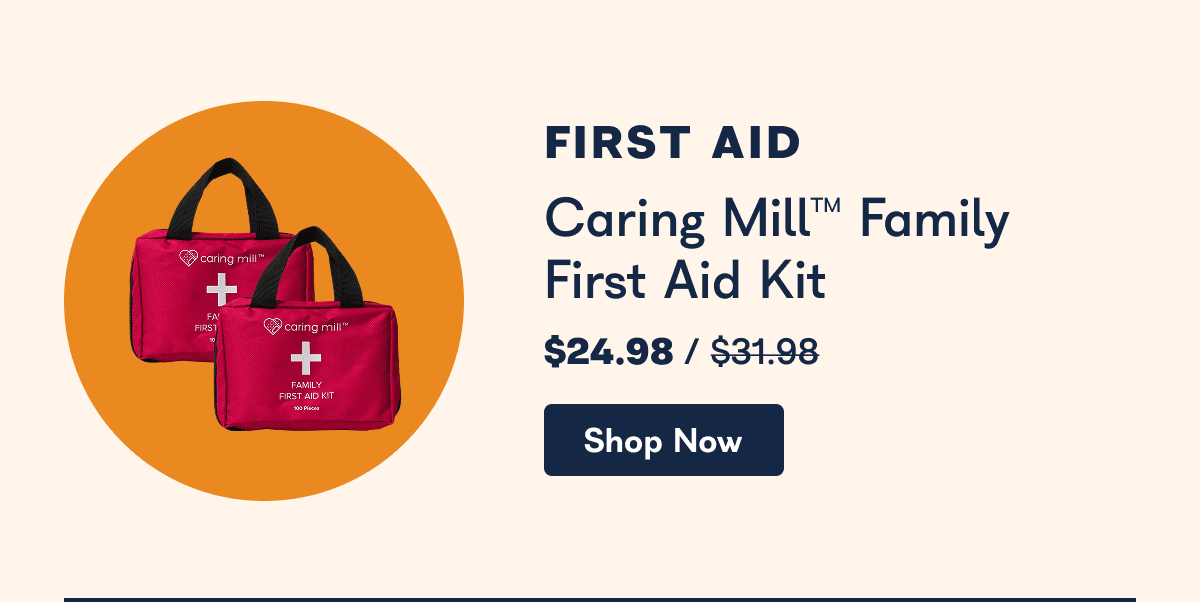 FIRST AID. Caring Mill Family First Aid Kit. - Shop Now