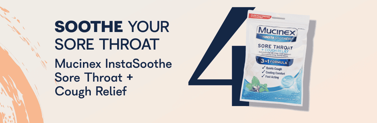 Mucinex InstaSoothe Sore Throat + Cough Relief