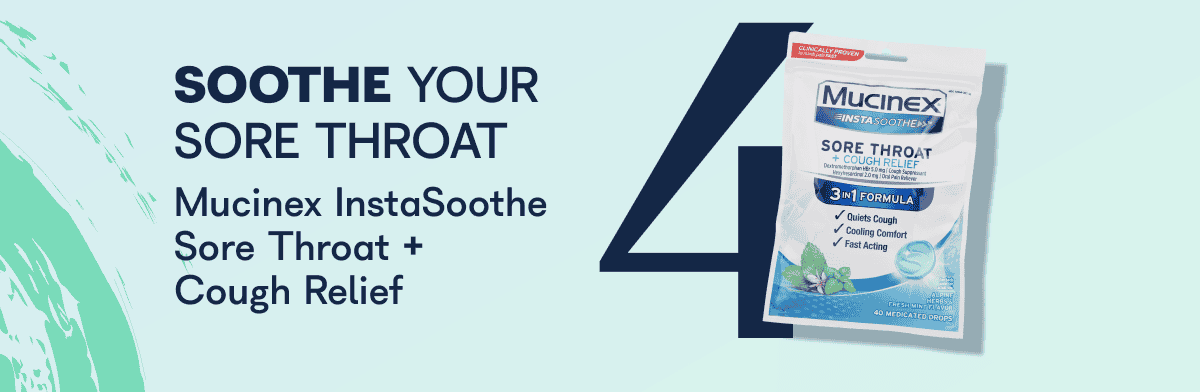 Mucinex InstaSoothe Sore Throat + Cough Relief