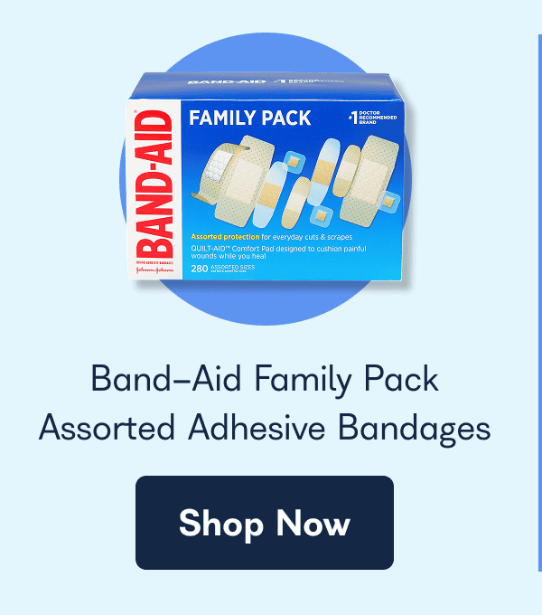 Band-Aid Family Pack Assorted Adhesive Bandages