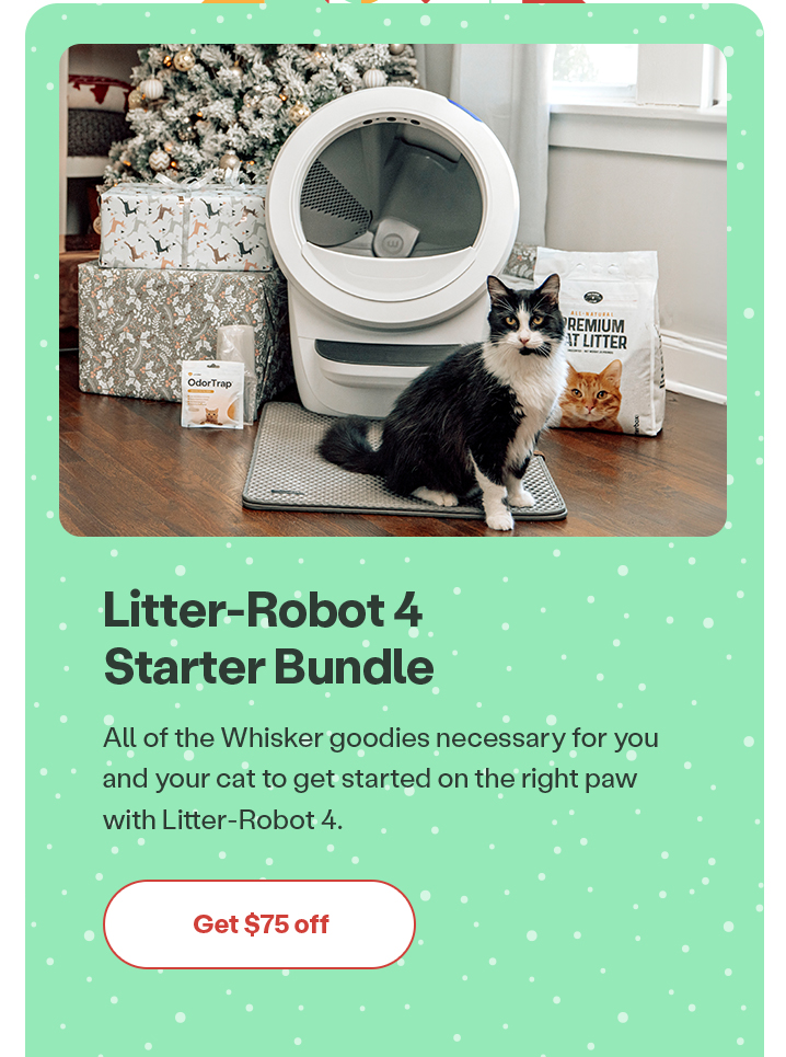 Take $75 off Litter-Robot 4 Starter Bundle: Shop now