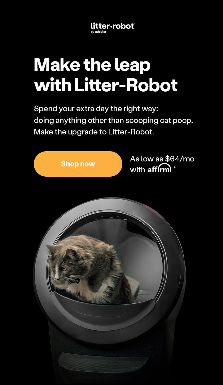 Make the leap with Liter-Robot for as low as $64/mo with Affirm. 