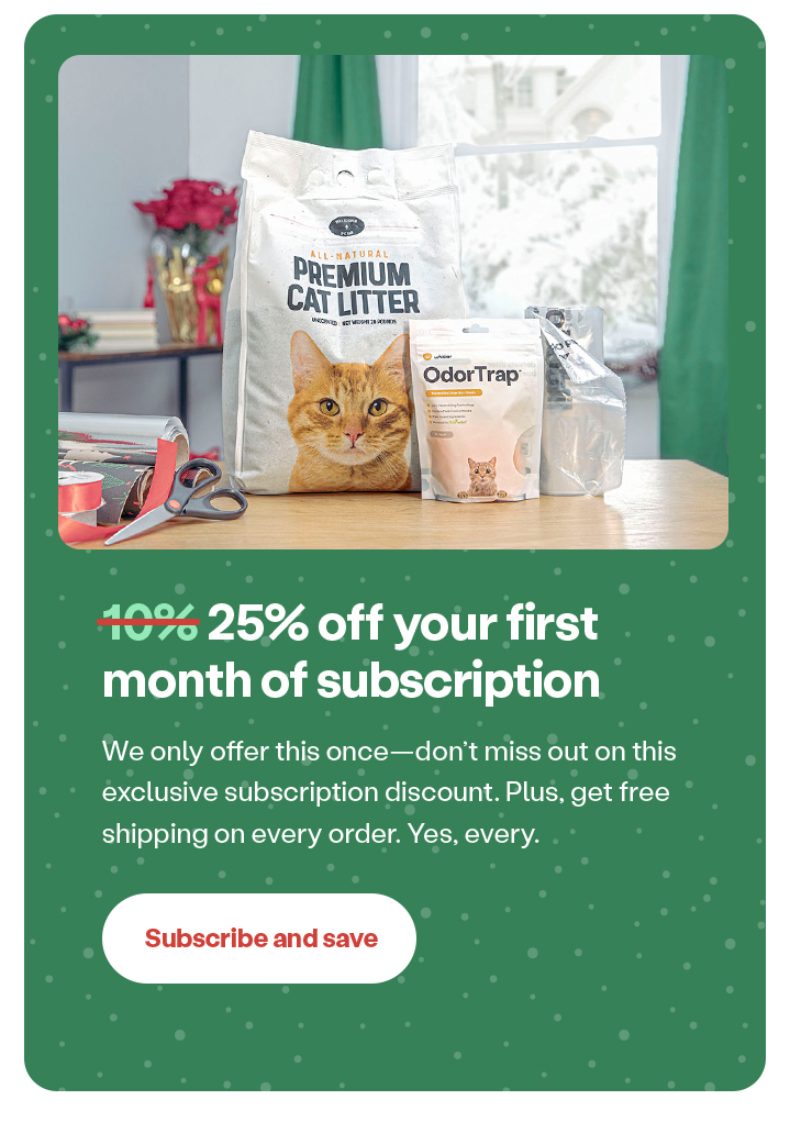 25% off your first month of subscription! Shop subscriptions