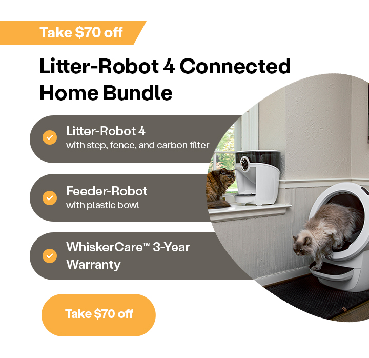 Take $70 off the Litter-Robot 4 Connected Home Bundle: Shop now