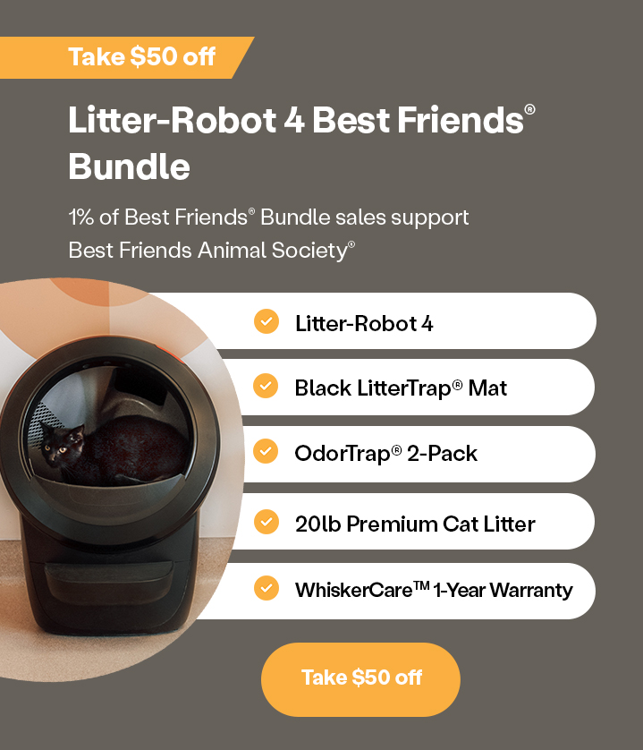 Take $50 off the Litter-Robot 4 Best Friends Bundle: Shop now