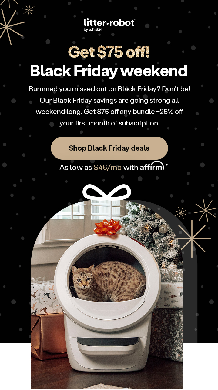 Black Friday weekend! Take $75 off bundles & 25% off subscriptions**