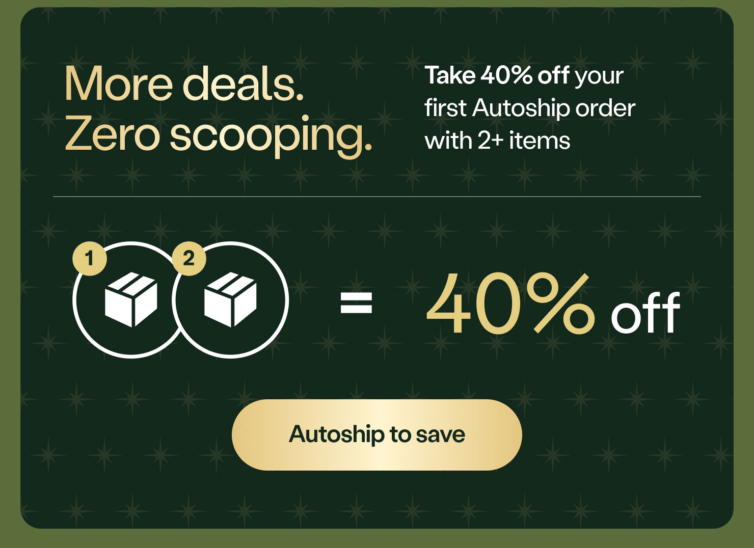 40% off cat essentials when you autoship 2+ items