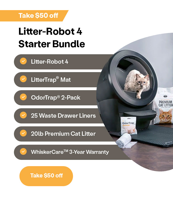 Take $50 off the Litter-Robot 4 Starter Bundle: Shop now