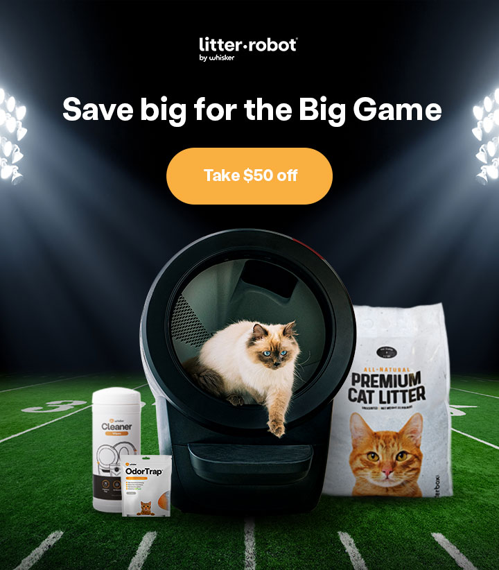 Save big for the Big Game: Take $50 off Litter-Robot Bundles