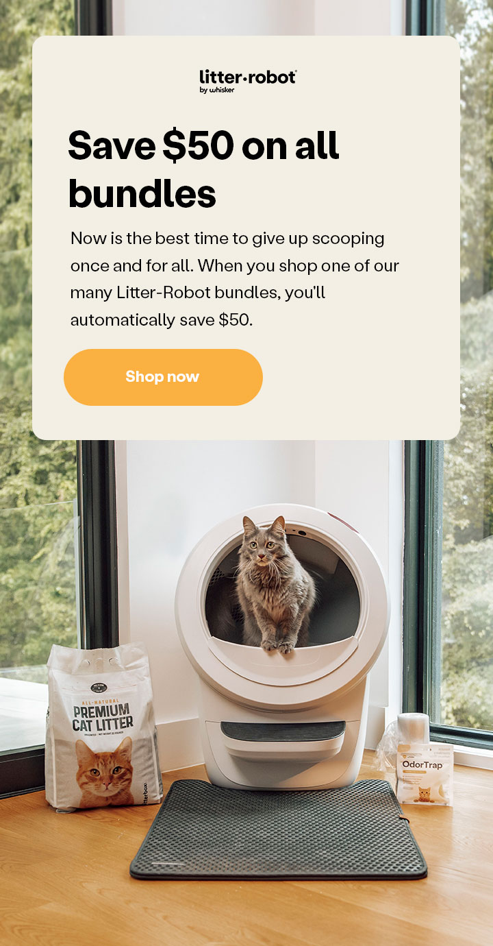 Save $50 on all Litter-Robot bundles