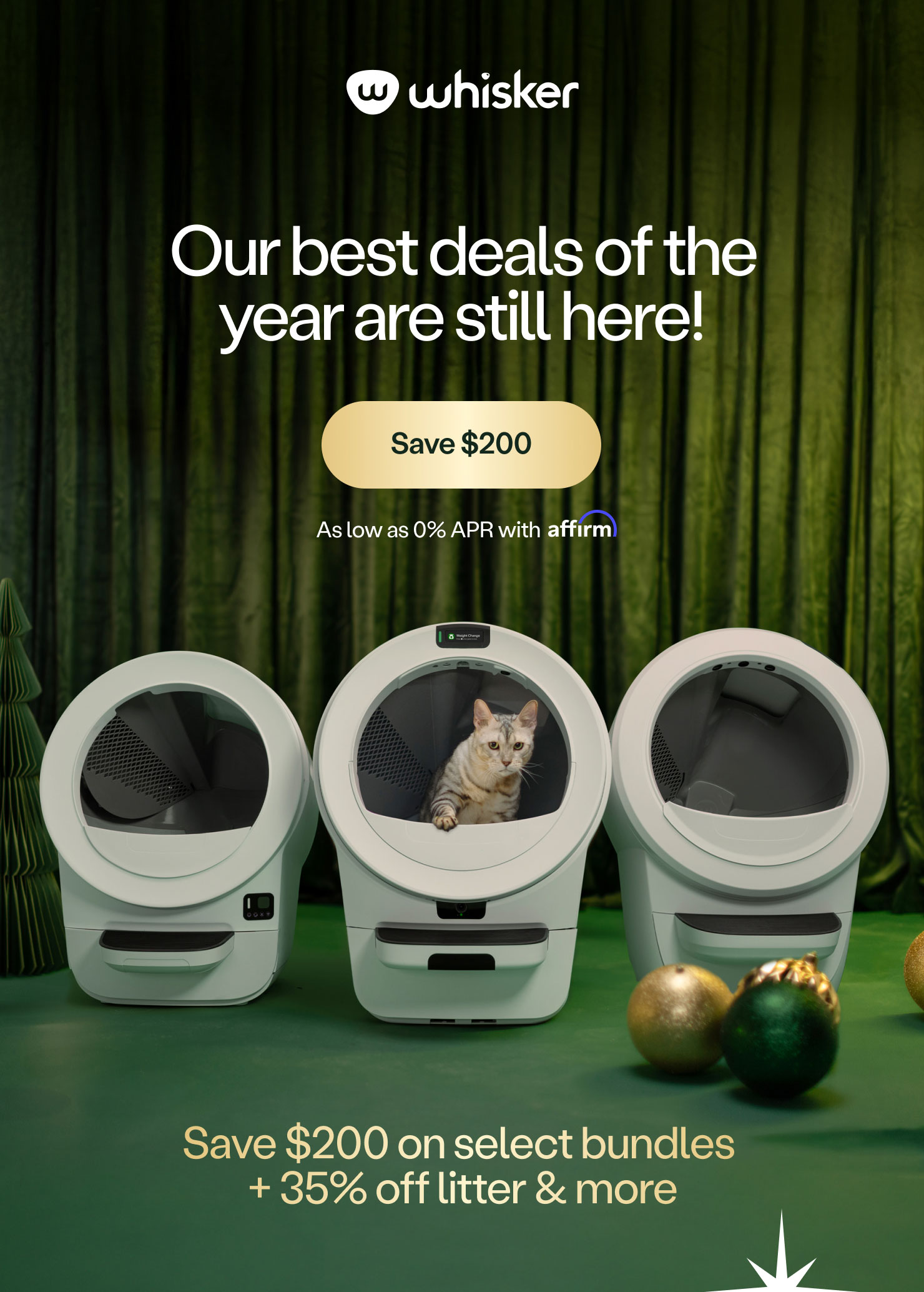$200 off exclusive Litter-Robot bundles + 35% off litter & more